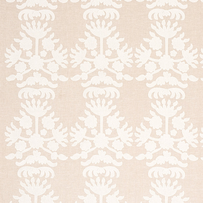 Schumacher Cybele Embroidery Natural Fabric 79472