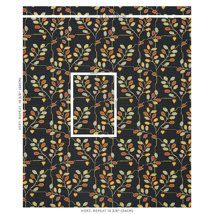 Schumacher Tumble Weed Epingle Soot Fabric Sample 79512