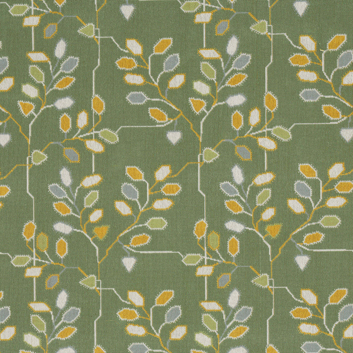 Schumacher Tumble Weed Epingle Meadow Green Fabric Sample 79514