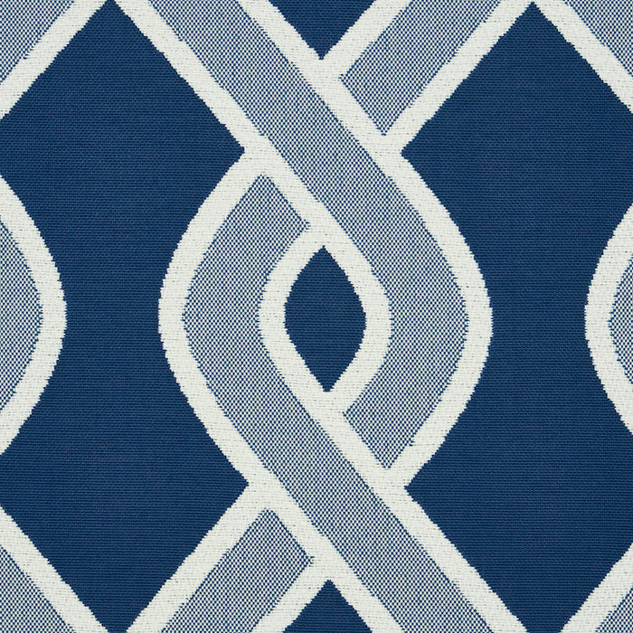 Schumacher Cleo Trellis Indoor/Outdoor Blue Fabric 79570