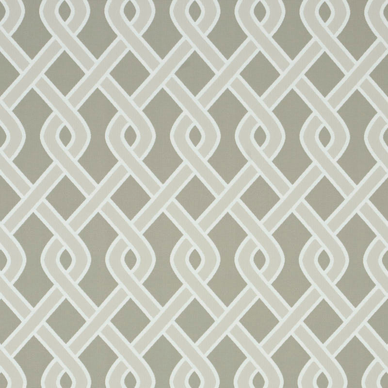 Schumacher Cleo Trellis Indoor/Outdoor Neutral Fabric 79572