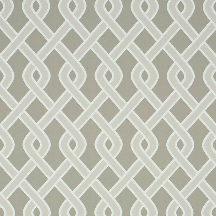 Schumacher Cleo Trellis Indoor/Outdoor Neutral Fabric 79572