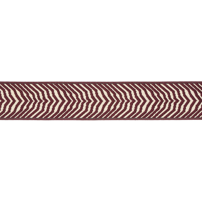 Schumacher Arcure Ripple Tape Aubergine Trim Sample 79702