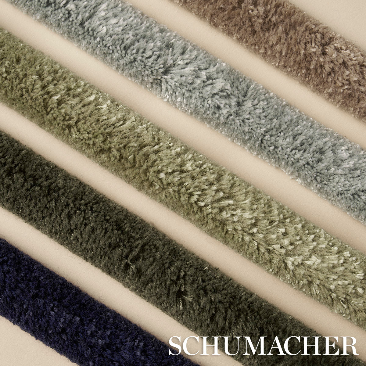 Schumacher Tuft Braid Tape Lichen Trim Sample 79735