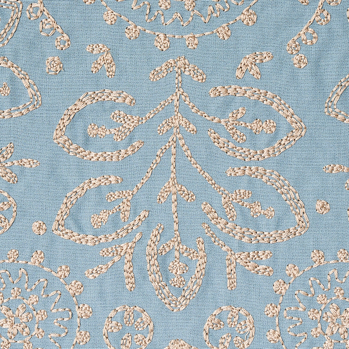 Schumacher Tiana Embroidery Chambray Fabric 79860