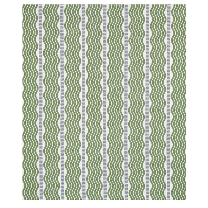 Schumacher Sina Stripe Green Fabric 79940