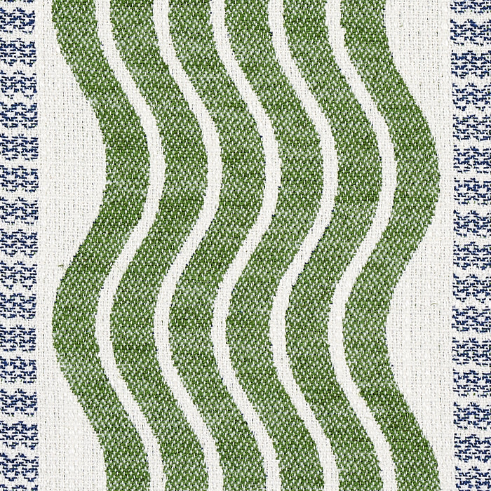 Schumacher Sina Stripe Green Fabric Sample 79940