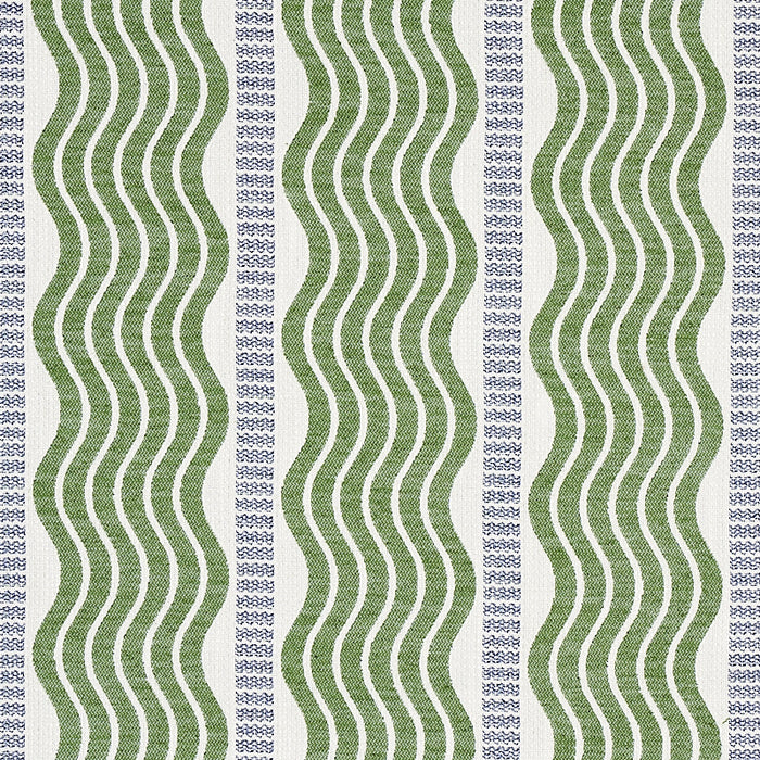 Schumacher Sina Stripe Green Fabric Sample 79940