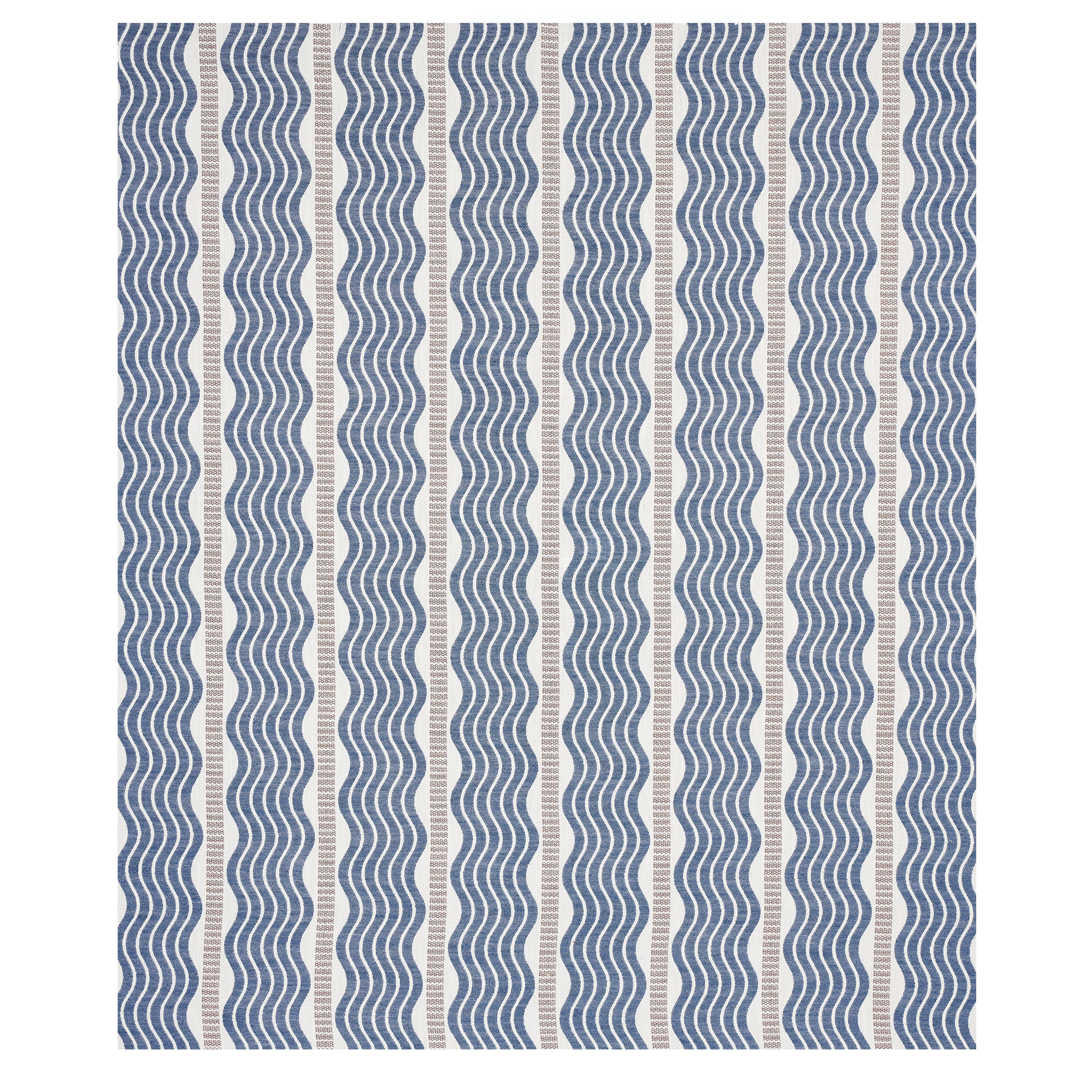 Schumacher Sina Stripe Blue Fabric 79941