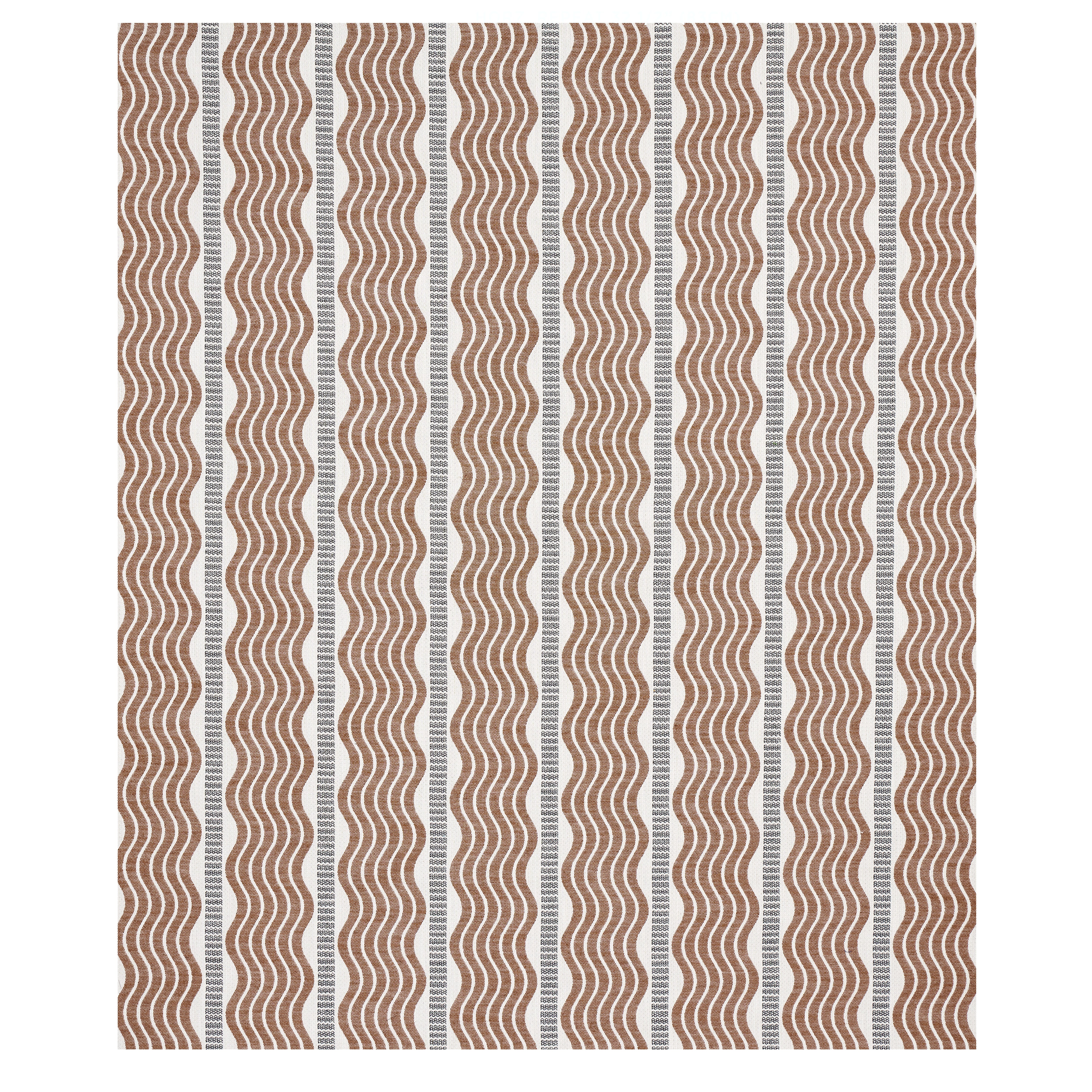 Schumacher Sina Stripe Brown Fabric 79942