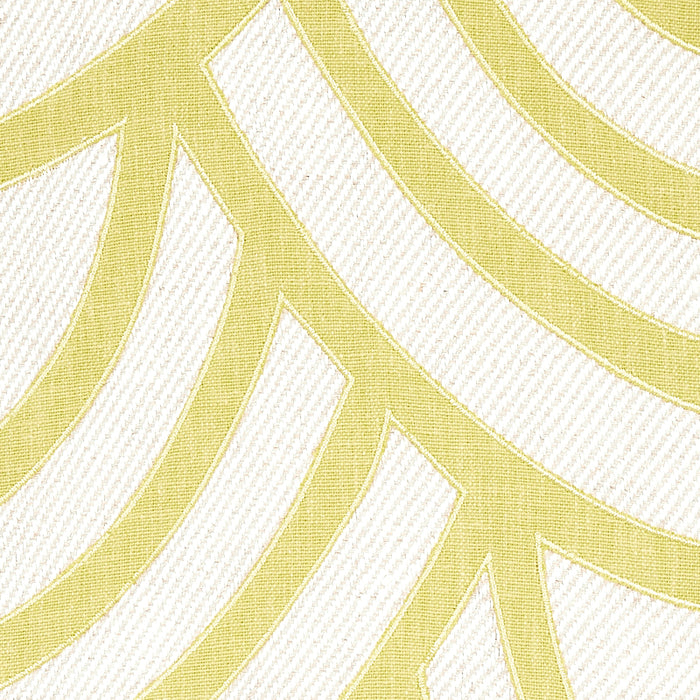 Schumacher Sangomar Applique Citron Fabric Sample 79950