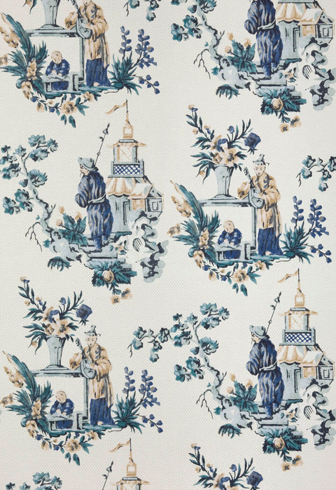 Braquenie Canton Bleu Wallpaper BP302002