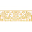 Schumacher Tarpan Embroidered Tape Yellow Trim Sample 80001