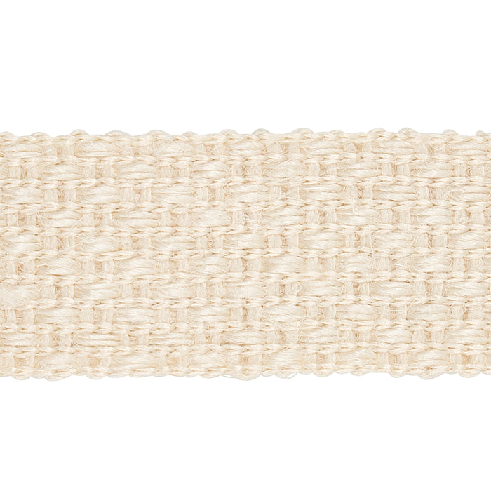 Schumacher Duval Jute Tape Ivory Trim Sample 80070