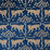 Schumacher Woodland Leopard Velvet Sapphire Fabric 80082