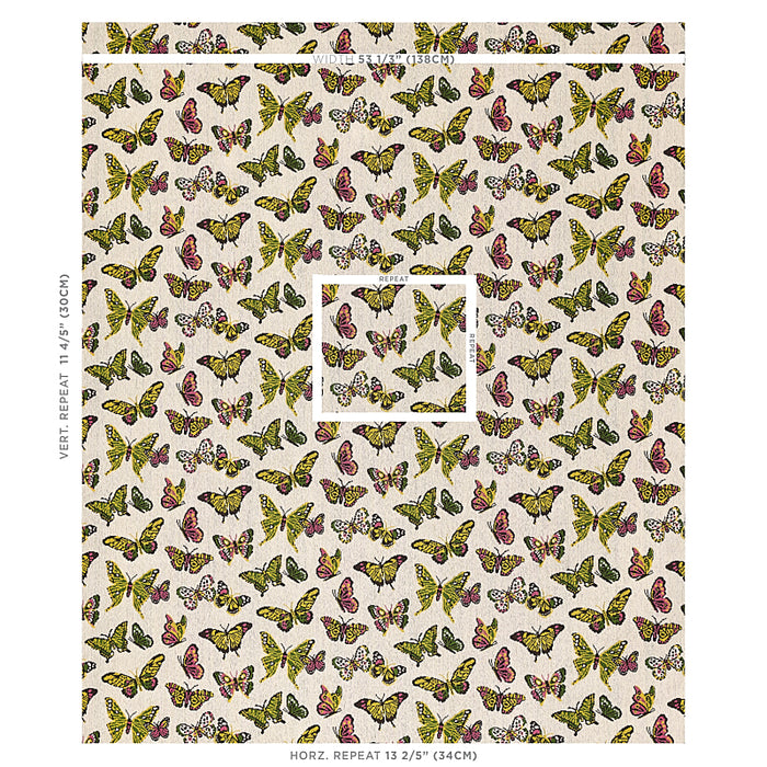 Schumacher Butterfly Epingle Spring Fabric 80100