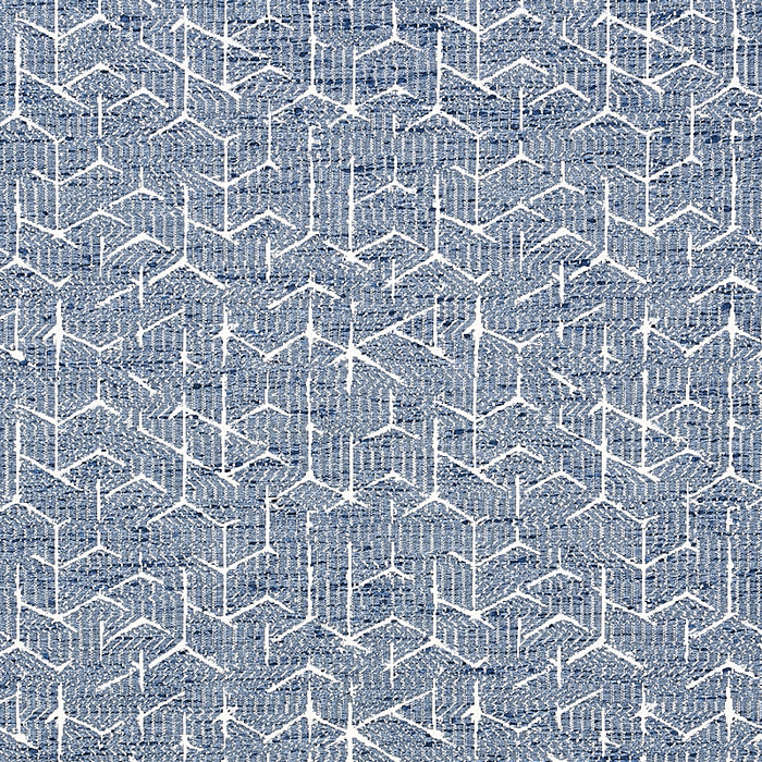 Schumacher Coleridge Jacquard Blue Fabric 80120