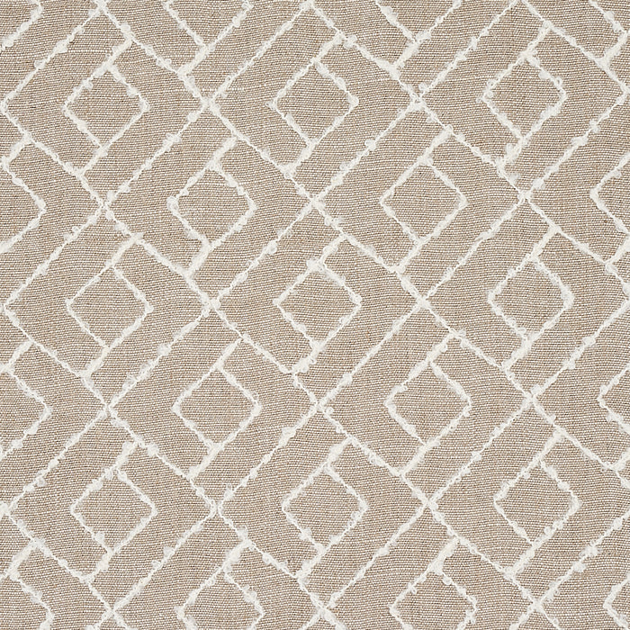 Schumacher Durant Embroidery Natural Fabric 80130