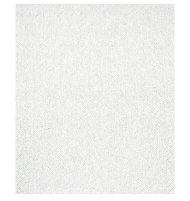 Schumacher Durant Embroidery Ivory Fabric Sample 80131