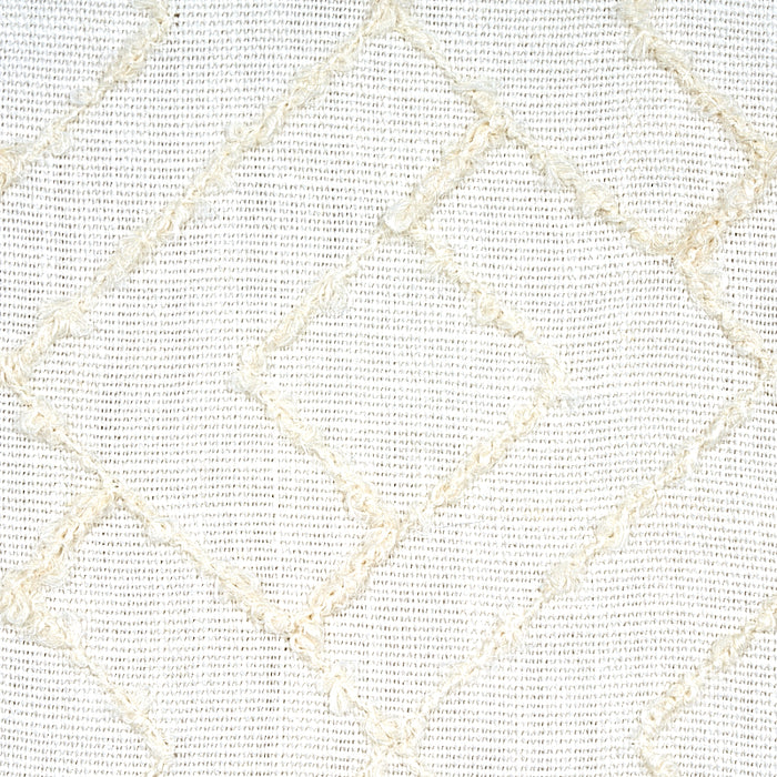 Schumacher Durant Embroidery Ivory Fabric Sample 80131