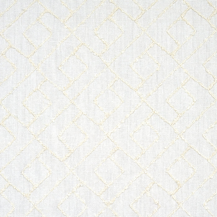 Schumacher Durant Embroidery Ivory Fabric Sample 80131