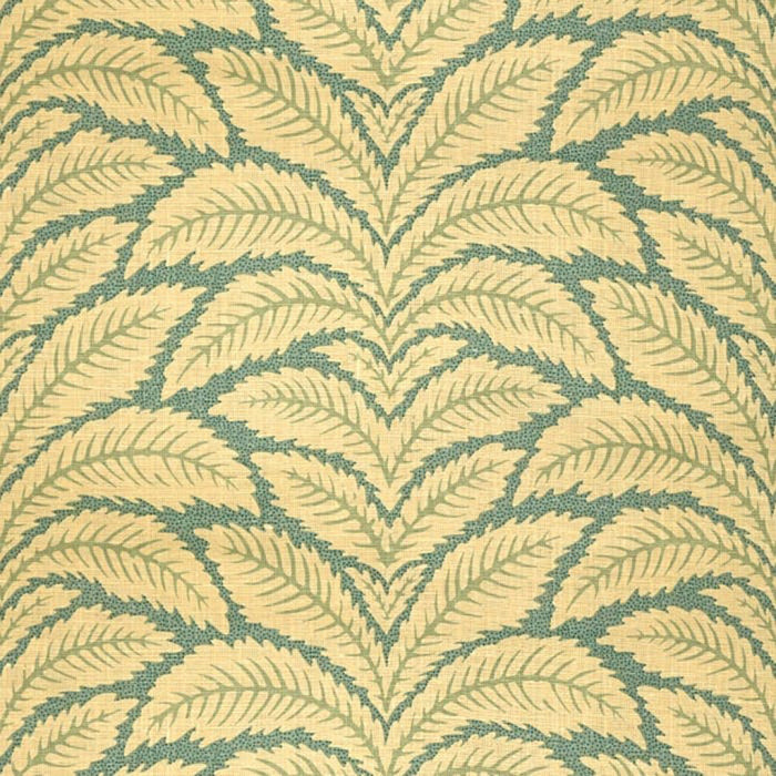 Brunschwig & Fils Talavera Linen Aqua Fabric Sample 8014104.513.0