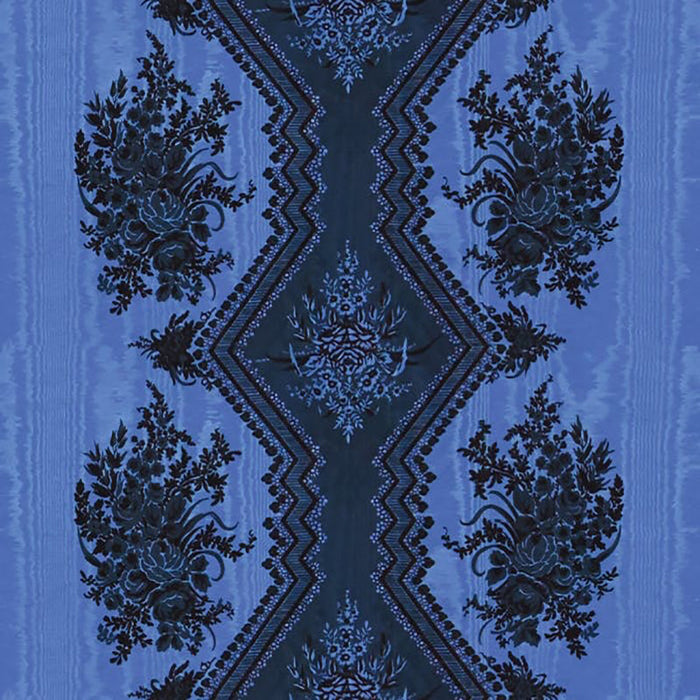 Brunschwig & Fils Coppelia Moire Bleu Fabric Sample 8015137.5.0