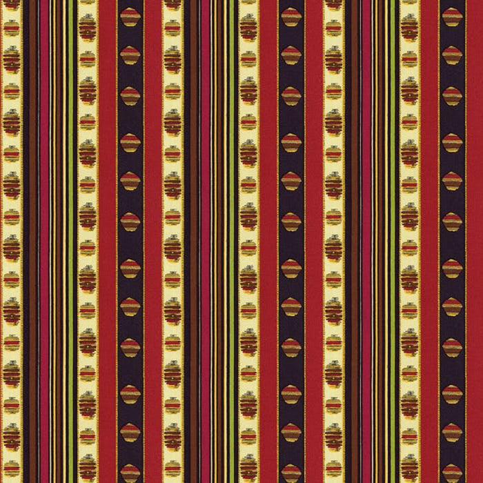 Brunschwig & Fils Rayure Moire Rouge Fabric Sample 8015143.193.0