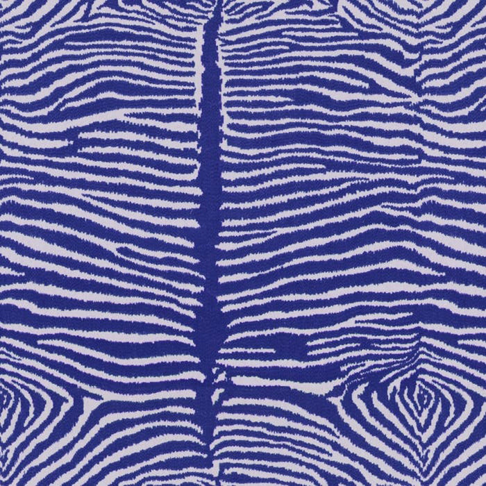 Brunschwig & Fils Le Zebre Emb Navy Fabric Sample 8015172.50.0