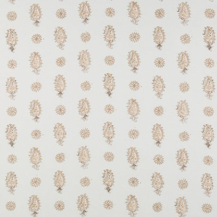 Brunschwig & Fils Onam Paisley Spa/Beige Fabric Sample 8016100.13.0