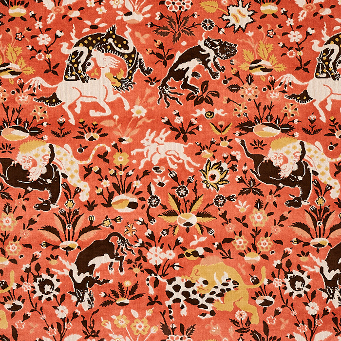 Schumacher Saint Ambrose Velvet Coral Fabric 80172