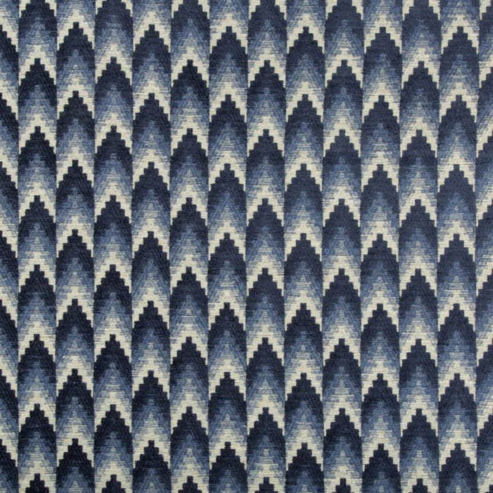 Brunschwig & Fils Ventron Woven Blue Fabric Sample 8019118.5.0