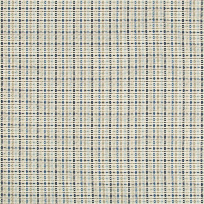 Brunschwig & Fils Marollen Texture Blue/Tan Fabric Sample 8019121.516.0