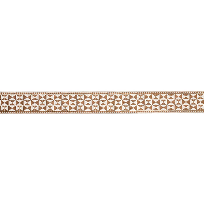 Schumacher Zulma Embroidered Tape Sand Trim 80192