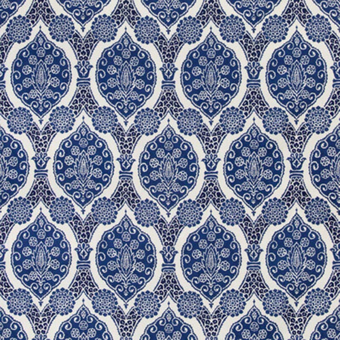 Brunschwig & Fils Sufera Print Indigo Fabric Sample 8020103.50.0