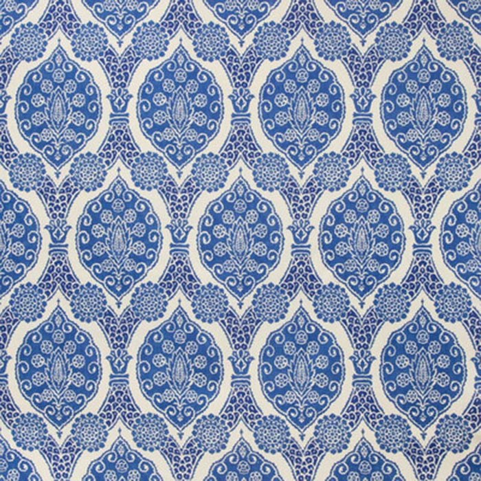 Brunschwig & Fils Sufera Print Blue Fabric Sample 8020103.55.0