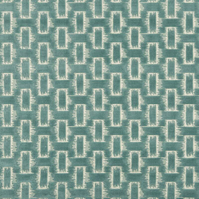 Brunschwig & Fils Chambord Velvet Aqua Fabric Sample 8020116.13.0