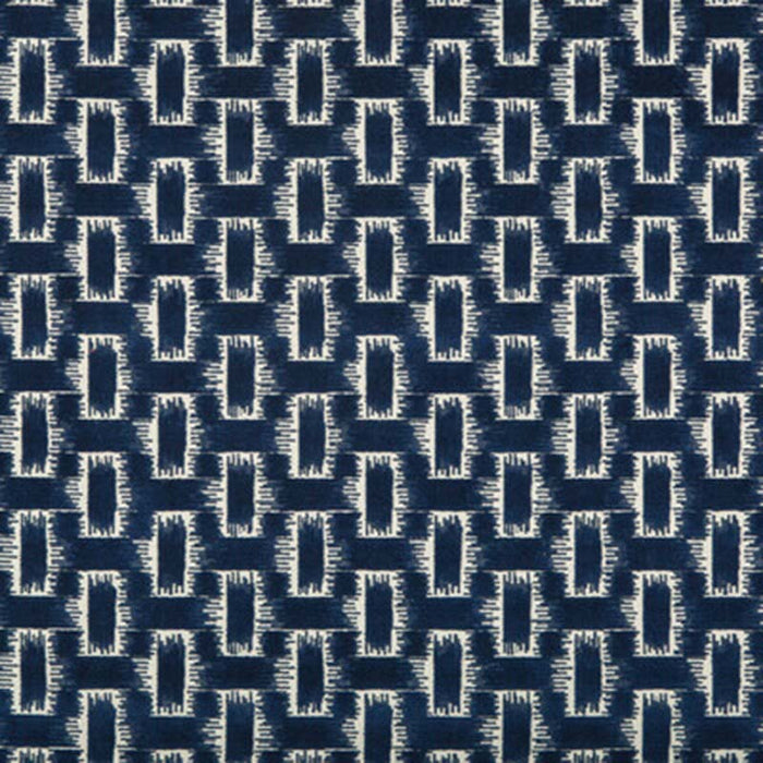 Brunschwig & Fils Chambord Velvet Indigo Fabric Sample 8020116.50.0