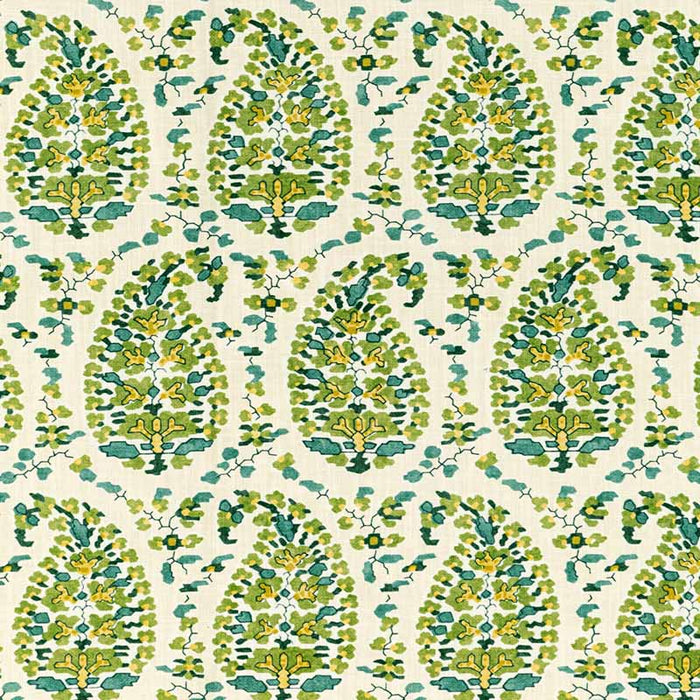 Brunschwig & Fils Rougier Print Green Fabric Sample 8020130.3.0