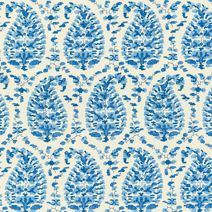 Brunschwig & Fils Rougier Print Blue Fabric Sample 8020130.5.0