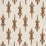 Schumacher Baracoa Embroidery Brown Fabric Sample 80201