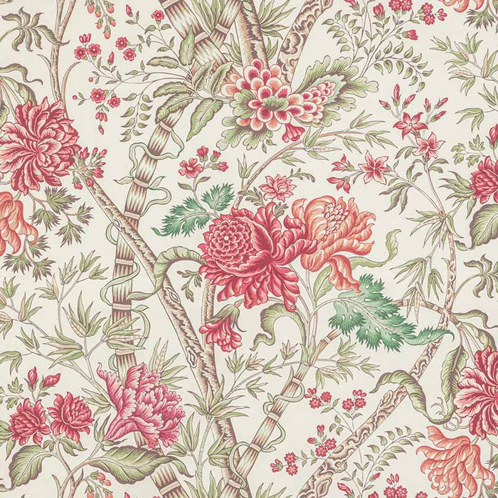 Brunschwig & Fils Luberon Print Berry/Leaf Fabric Sample 8022100.73.0