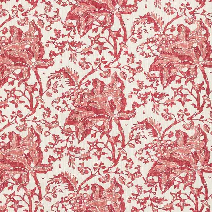 Brunschwig & Fils Weymouth Print Red Fabric Sample 8022102.19.0