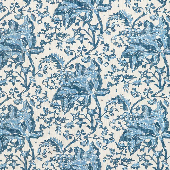 Brunschwig & Fils Weymouth Print Indigo Fabric Sample 8022102.550.0