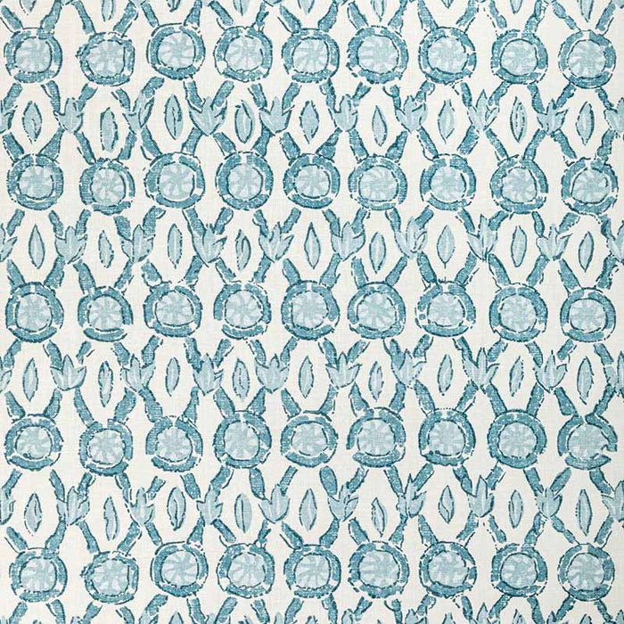 Brunschwig & Fils Galon Print Aqua Fabric Sample 8022103.1313.0