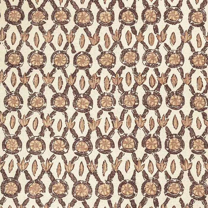 Brunschwig & Fils Galon Print Mocha Fabric Sample 8022103.616.0