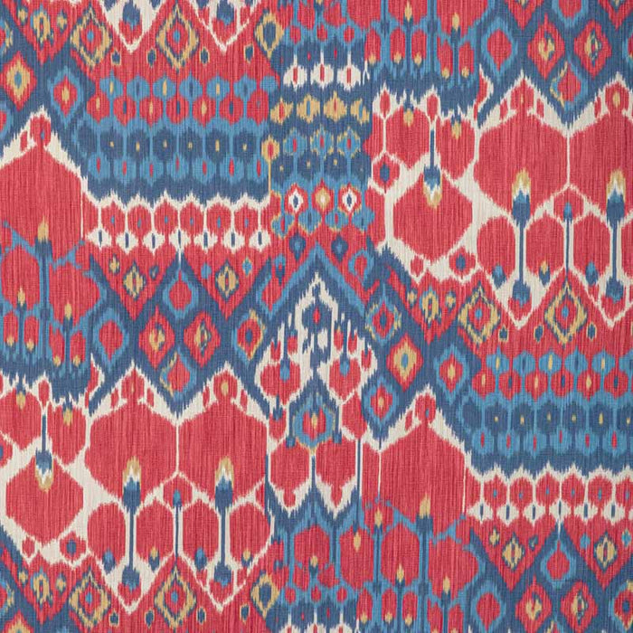 Brunschwig & Fils Bonnieux Print Red/Blue Fabric Sample 8022104.195.0