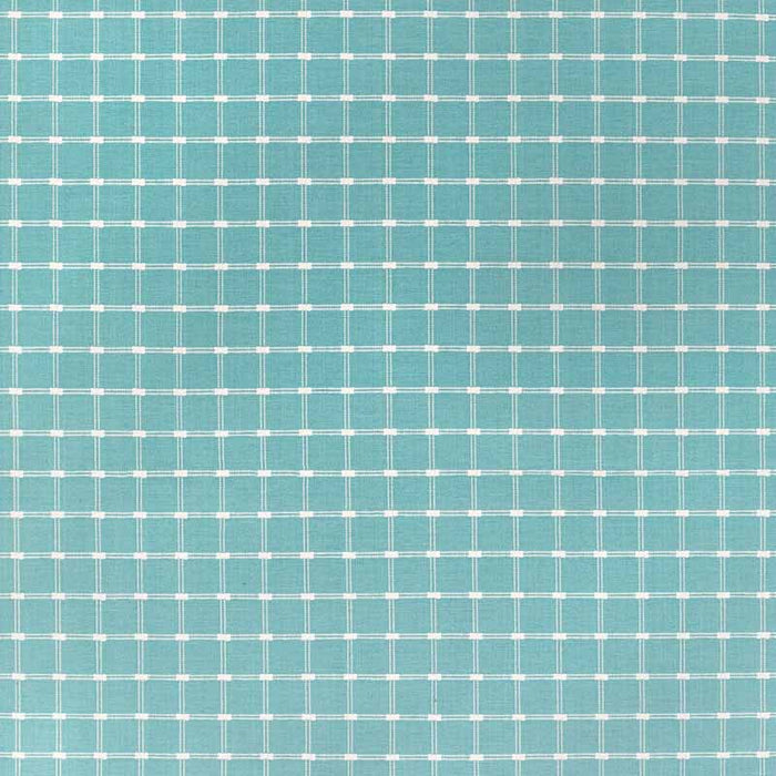 Brunschwig & Fils Lison Check Aqua Fabric Sample 8022116.13.0