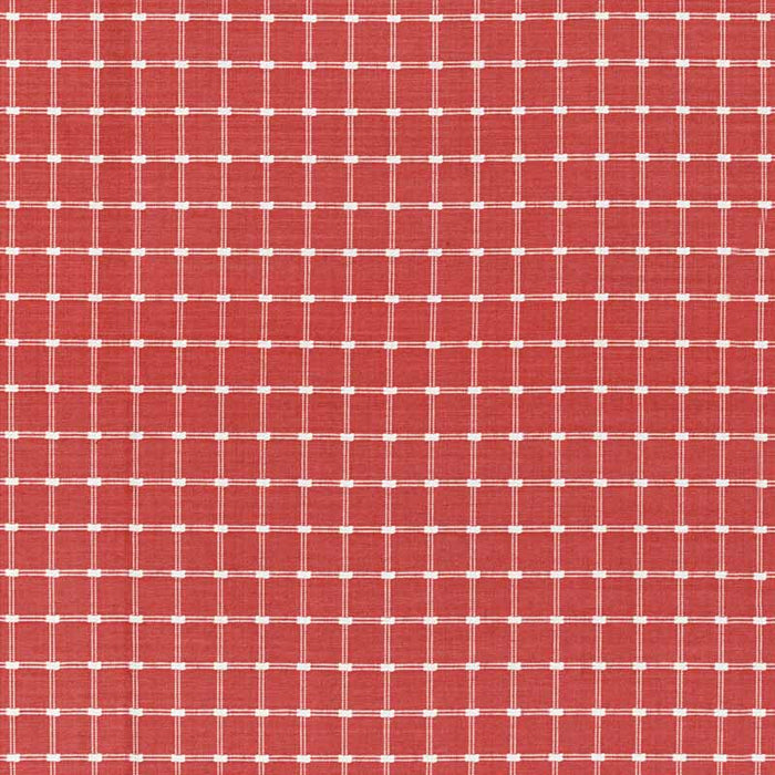 Brunschwig & Fils Lison Check Red Fabric Sample 8022116.19.0