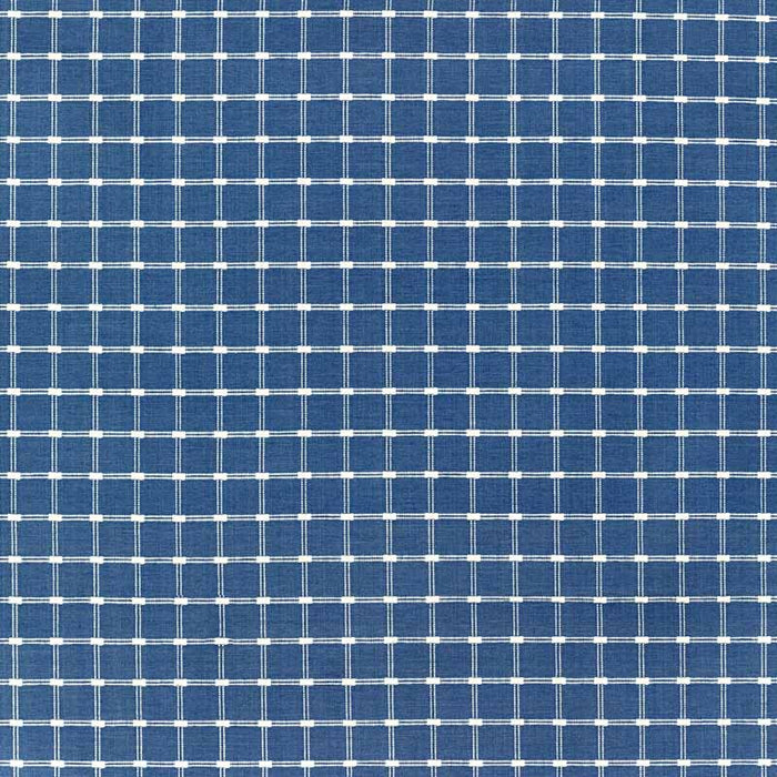 Brunschwig & Fils Lison Check Blue Fabric Sample 8022116.5.0